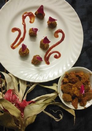 A picture of Soya bean kosha.