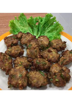 รูปของ ลาบหมูทอด Air Fryer
