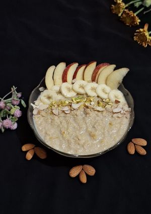 A picture of Kodo millet porridge.