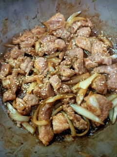 醬燒蔥豬肉 的食譜成品照片
