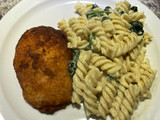 Pasta con espinacas