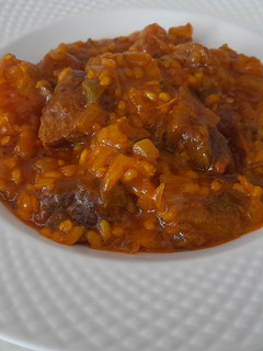 Una foto de Arroz con osobuco de ternera