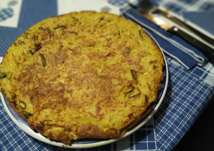 Frittata di patate e porro