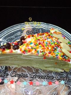 Foto resep Mille Crepes Greentea Cake