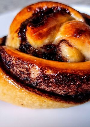 Mogyorókrémes tekercs kovászos recept fotója