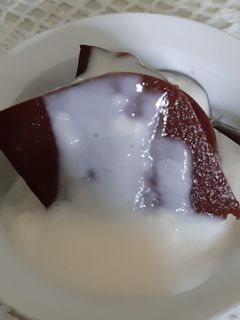 Foto resep Puding Brownies + Vla