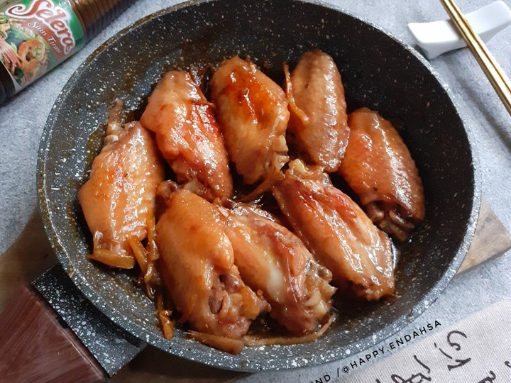 Cara Gampang Membuat Sayap Ayam Saus Tiram (Tiga Bahan) yang Bikin Ngiler