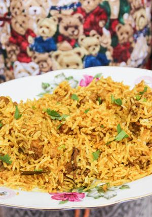 A picture of Mango Chicken Biryani.