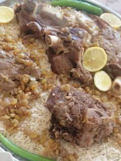 صورة لوصفة رز ولحم