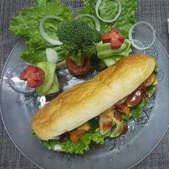 A picture of Barbecue sub.