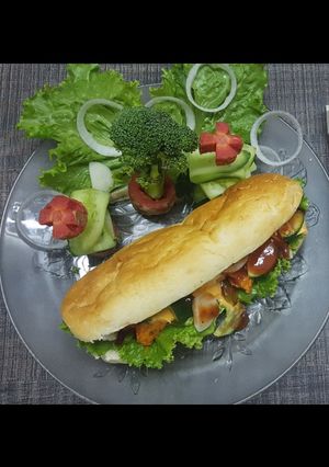 A picture of Barbecue sub.