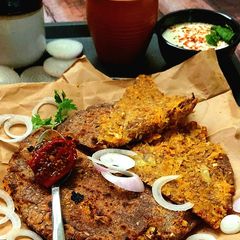 Schezwan Cabbage Millet Paratha A picture of Schezwan Cabbage Millet Paratha.