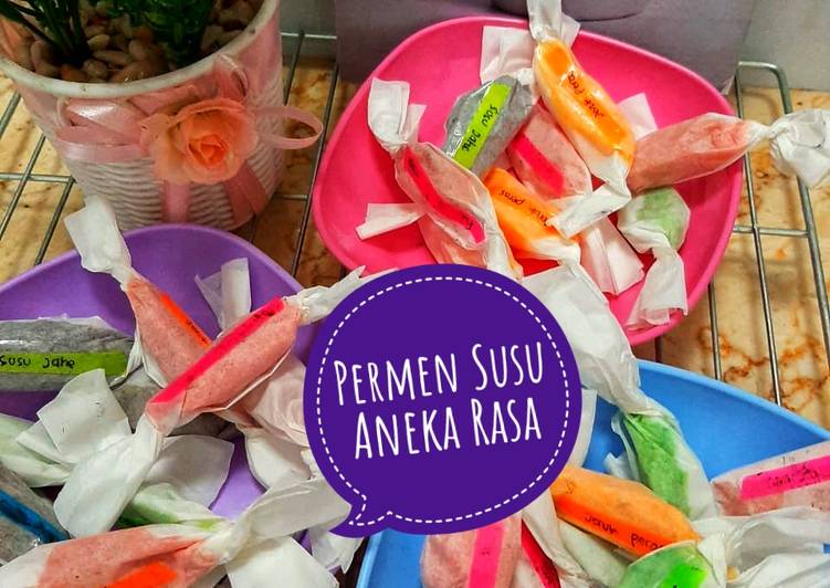 Bagaimana Membuat Permen Susu Aneka Rasa🍬, Bikin Ngiler