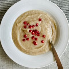 Warming Lotus root white stew. (Gluten free & Vegan) A picture of Warming Lotus root white stew. (Gluten free & Vegan).