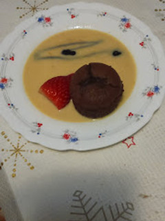 Una foto de Volcán de chocolate o coulant de andar por casa