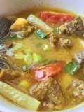 Soto jeroan sapi (dengan santan)