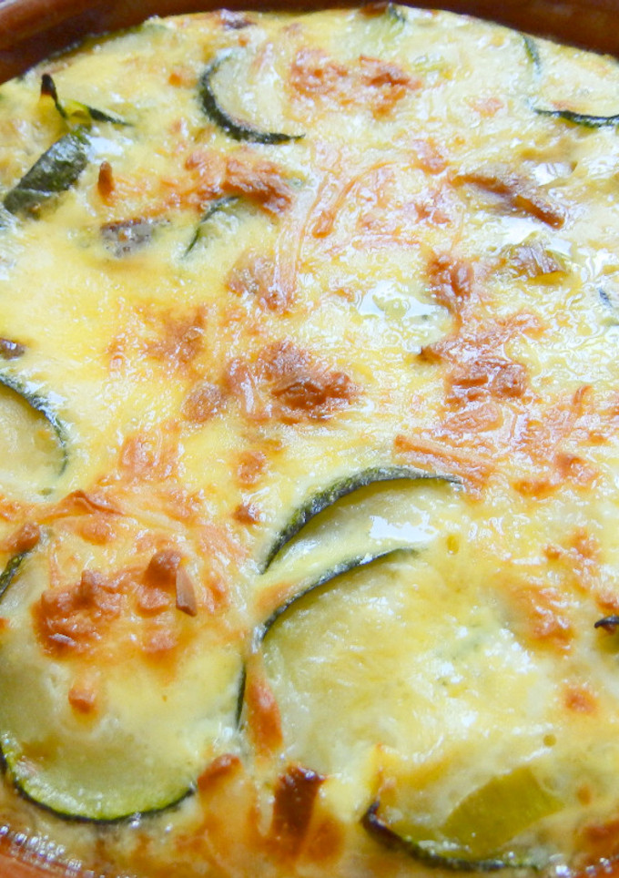 Una foto de Pastel de calabacín y patata, individual