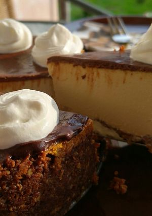 Presszó kávés sült sajttorta recept fotója