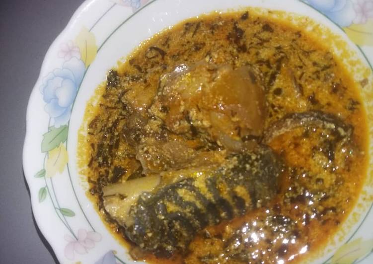 Easiest Way to Make Recipe of Egusi soup with cow head