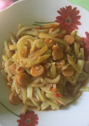 Foto resep Tumis labu siam & sosis