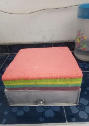 Foto resep Rainbow cake kukus Ny.liem