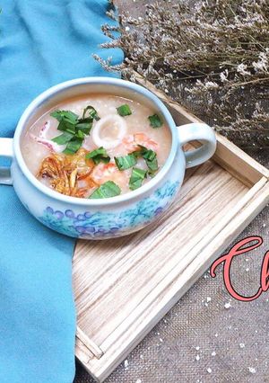 Hình của món Cháo Hải Sản.