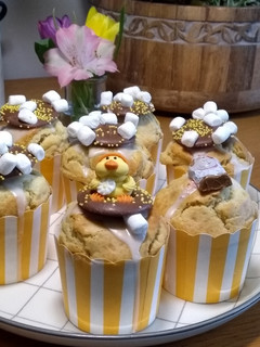 Una foto de Muffins de vainilla para Pascua