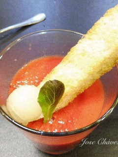 Una foto de Gazpacho de sandía