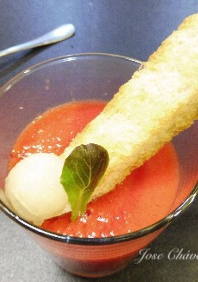 Una foto de Gazpacho de sandía