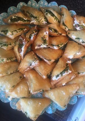 صورة لوصفة وربات او بقلاوة بالقشطه