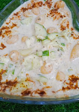 A picture of Vegetable raita.
