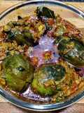 Maharashtrian Stuffed Brinjal (Bharli Vangi)