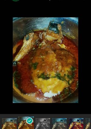 A picture of My left over recipe -Abula.