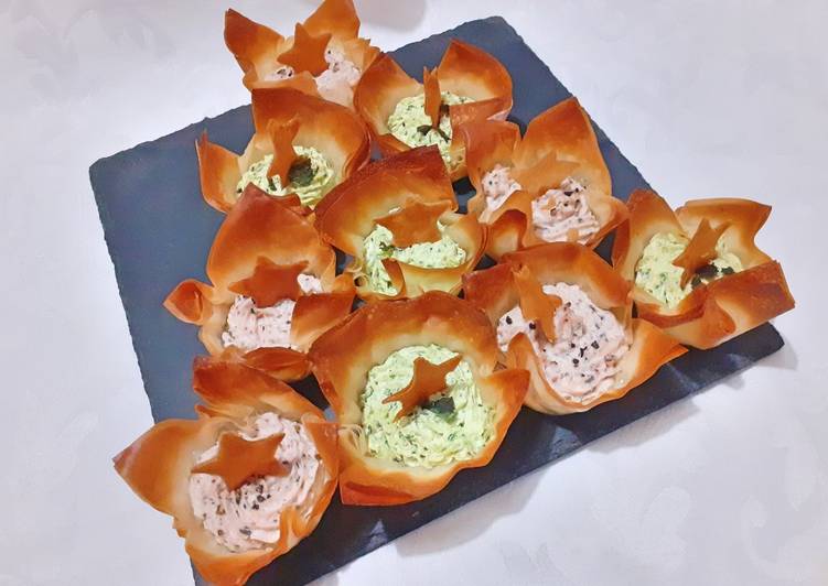 Cestini di pasta fillo con prosciutto o zucchine!