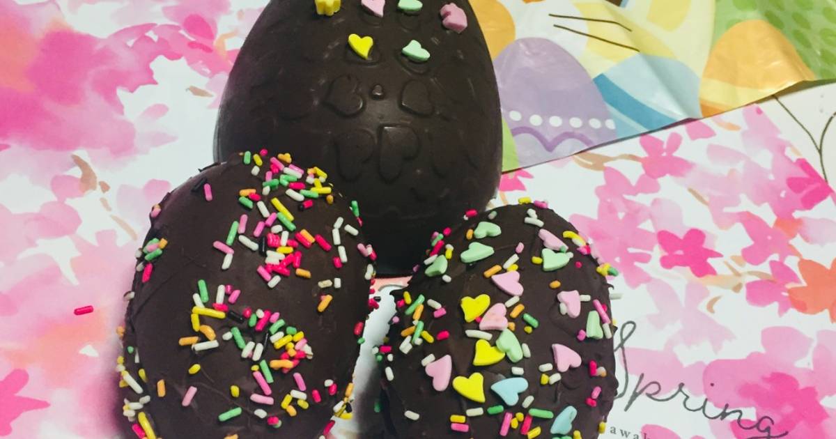 Huevos de Pascua rellenos con maní (no chocolate) Receta de Alicia Yunis-  Cookpad
