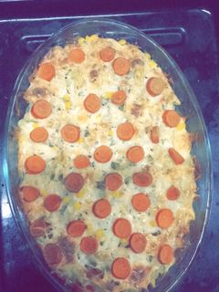 صورة لوصفة معكرونة اختراعي بس بتشهي😋
