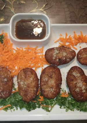 A picture of Vermicilli potato cutlet.