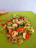 Tumis Okra Merah Buncis