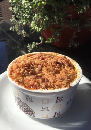 Una foto de Crumble de Manzana