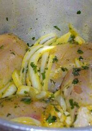 صورة لوصفة دجاج بنكهة شواء بدون زيت ولا ماء