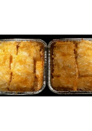 A picture of Chicken Alfredo Rollups.