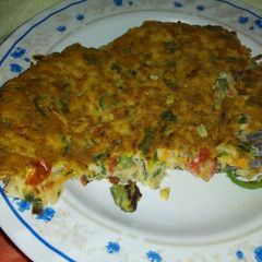 A picture of My improvised omelette.