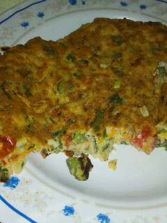 A picture of My improvised omelette.