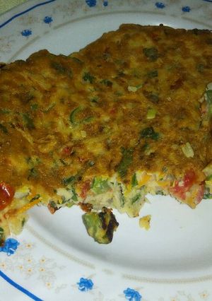 A picture of My improvised omelette.