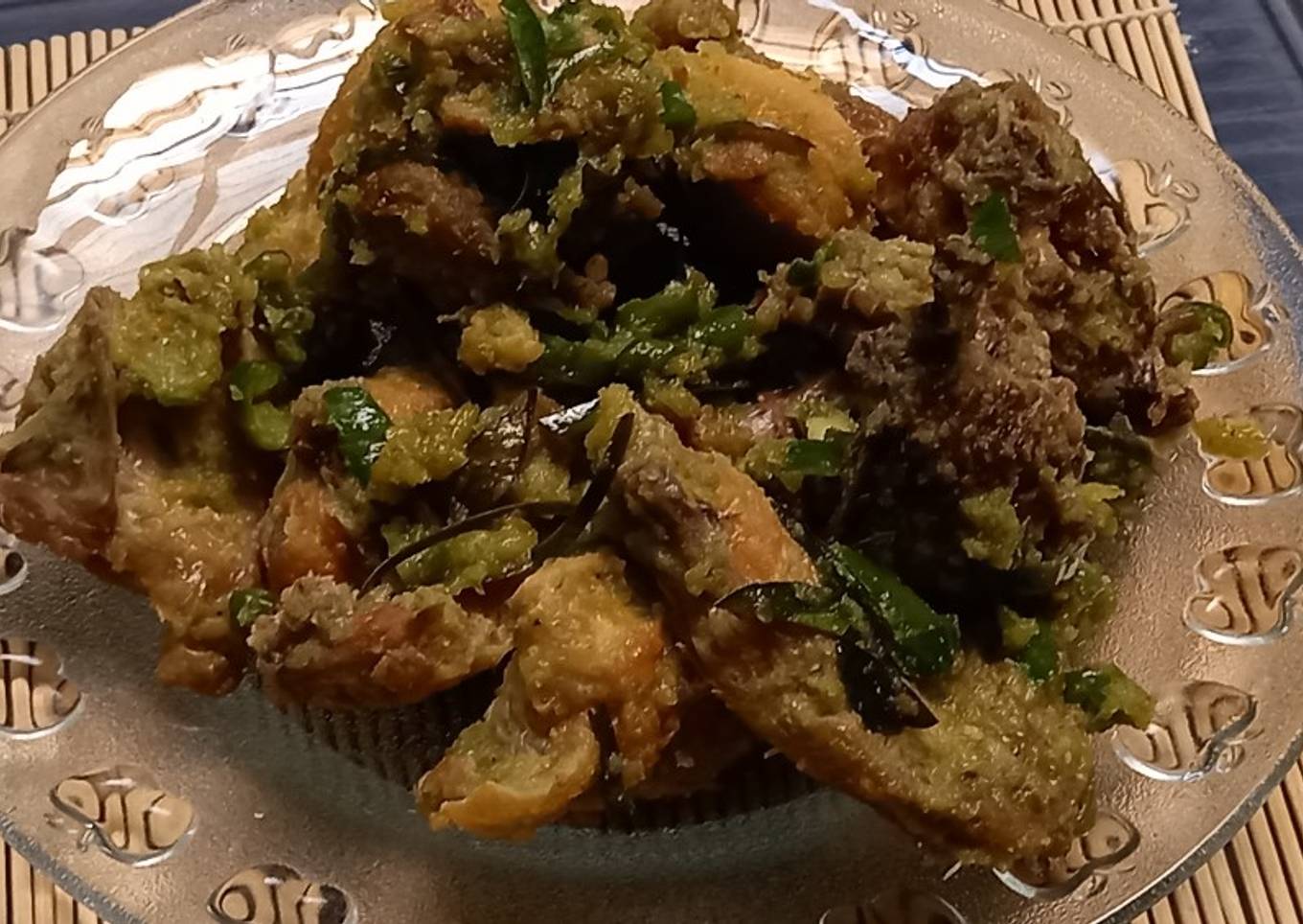 Ayam goreng cabai hijau