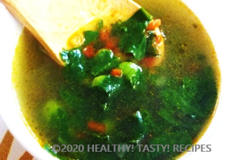Steps to Prepare Perfect Kale Clear Soup