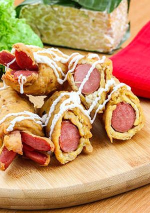 Foto resep Resep Sosis Gulung Tempe Kriuk