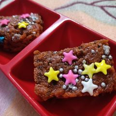 A picture of Bread Choco Mawa barfi.