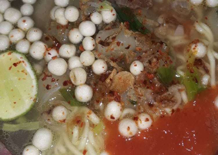 Cara Gampang Menyiapkan Bakso aci pilus, Sempurna