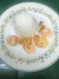 Camarones con jengibre